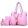 Women PU Barrel Shoulder Bag / Tote - White / Pink / Blue / Black / Burgundy