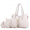 Women PU Barrel Shoulder Bag / Tote - White / Pink / Blue / Black / Burgundy