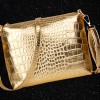  Women PU / Patent Leather Barrel Shoulder Bag / Tote - Gold / Silver / Black