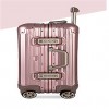 Unisex-Outdoor-PVC-Luggage-Rose Gold/ Silver