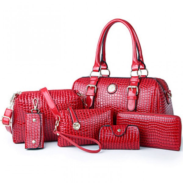  Women PU Duffel Sho...