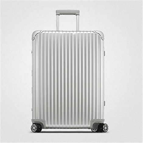 Unisex-Outdoor-PVC-Luggage-Rose Gold/ Silver